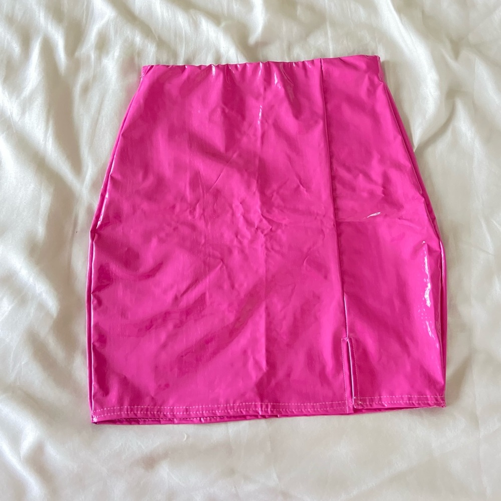 Vinyl Pink Skirt